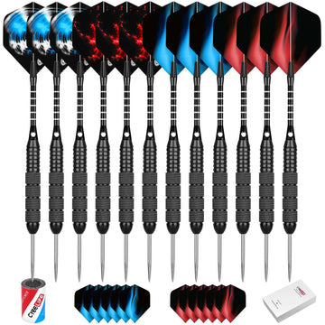 CyeeLife - Darts Set - 6/12 Stuks - 24G Stalen Naalden - Valbestendig - Professioneel - Voor Buiten - 24G Apsilon