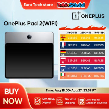 OnePlus Pad - Tablet - Snapdragon 8 Gen 3 - 144Hz Scherm - Android - Voor Gebruikers - Model 2 Apsilon