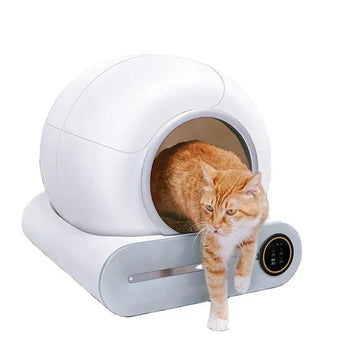 Slimme Serie Kattenbak Volledig Automatisch Grote Capaciteit Half Afgesloten App Bediening Voor Katten Eigenaren Apsilon