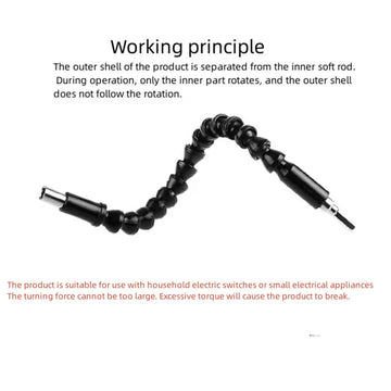 Electric Drill Screwdriver Bit Multifunctional Universal Snake flexible Hose Cardan Shaft Connection Soft Extension Rod Link Apsilon