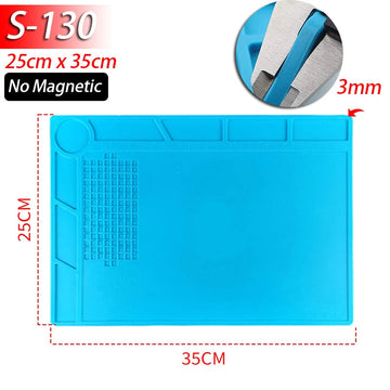 Silicone - Soldeermat - Hittebestendig 932°F - Antistatisch - Magnetisch - Soldeer - Voor Elektronica Reparateurs Apsilon