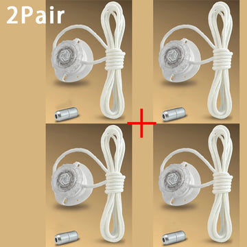 Fashion Swivel Buckle Laces Automatic Shoelace Without ties Kids Adult Sneakers No Tie Shoe laces Shoe accessories 1Pair/2Pair Apsilon