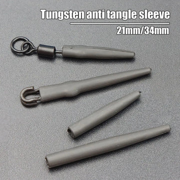10pcs Tungsten Anti Tangle Sleeves Hair Carp Rig Hooklink Snap Swivels Method Feeder Fishing Carp Coarse Accessories Tackle Apsilon