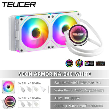 Teucer NA-360 Waterkoeling Radiator Voor Intel LGA En AMD AM CPU Koeling Koeler Voor Geavanceerde Systemen Apsilon