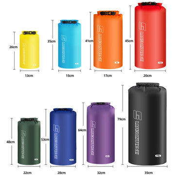 3/5/8/12/15/25/35/75L Waterproof Dry Bag Sack Ultralight Drifting Swimming Clothes Storage Bag Rafting Kayaking Sport Bag Apsilon