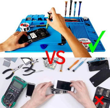 Silicone - Soldeermat - Hittebestendig 932°F - Antistatisch - Magnetisch - Soldeer - Voor Elektronica Reparateurs Apsilon