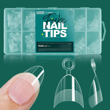 Nailpop - Zachte Gel Nageltips - 600 Stuks - Volledige Dekking - Meerdere Vormen - Nagelaccessoires - Voor Nagelenthousiastelingen - Model 600PCS Apsilon