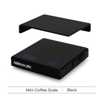 AliKisscafe Digital Kitchen Coffee Scale With Timer Electronic Measuring Scales 0.1g High Precision Barista Espresso Accessories Apsilon