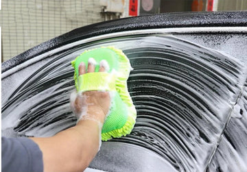 Microvezel Autowas Spons - Zacht en Absorberend - Diepe Reiniging - Autodetailing Set - Voor Autoliefhebbers - Standaard Model Apsilon
