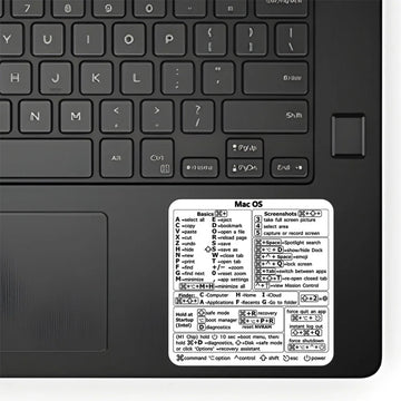 Shortcuts Sticker for Mac OS System 2025 New Shortcut Key Sticker for 13-16" MacBook Pro 13 /Air 13 Windows Word Excel Decal Apsilon