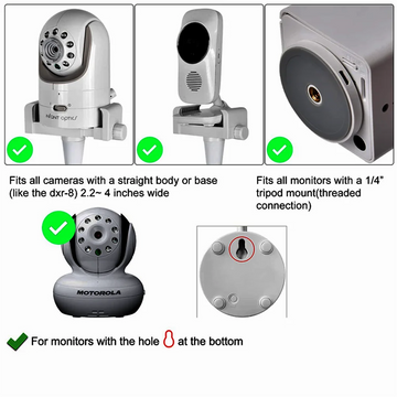 Universele - Babyfoon Beugel - Flexibele Arm - Verstelbaar - Camera Houder - Voor Ouders - Model 1/4 Apsilon