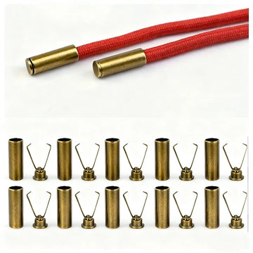 10pcs Heavy Duty Cord Locks Adjustable Metal Clips Secure Fastening for Shoelaces Bags Hoodies DIY Crafts Organizing Cables Apsilon
