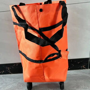 Foldable Portable Shopping Cart with Wheels | Lightweight Backpack-Style Hand Cart for Home Use Apsilon