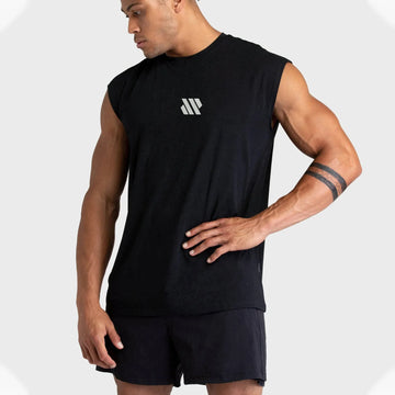 GITF mouwloos sportshirt voor heren van polyester