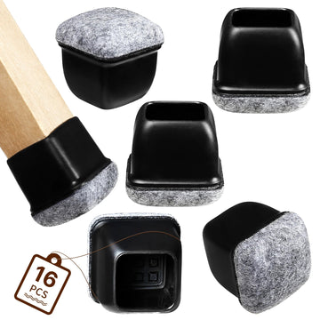 Siliconen - Stoelpootbeschermers - Anti-Slip - Geluiddempend - Vloerbeschermers - Voor Houten Vloeren - 16 Stuks Apsilon