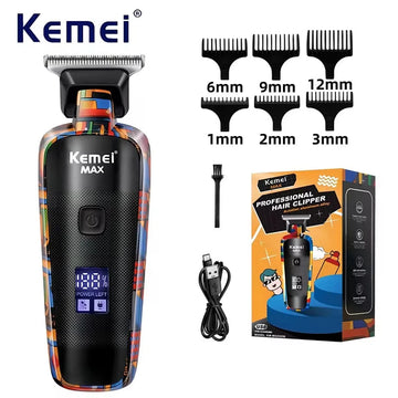 Kemei - Haartrimmers - Digitaal Display - Professioneel - Elektrisch - Voor Mannen - Model 5090 Apsilon