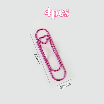 4 multifunctional pen clip pen hanging love paper clip pen button notebook accessories fixed seat pen clip Apsilon