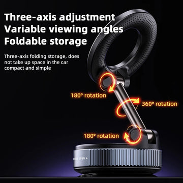 K007 - Magnetische Telefoonhouder - Drie-assige Rotatie - Vrije Aanpassing - Magnetisch - Voor Meerdere Scenario's - Model K007 Apsilon