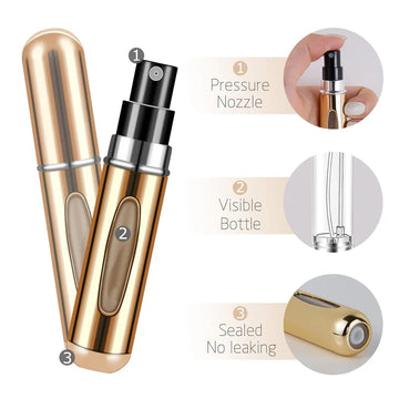 Essentiele Parfumserie - Vernevelaar - Draagbaar - Mini Hervulbaar - Aluminium Spuit - Voor Reizigers - 5ml Model Apsilon