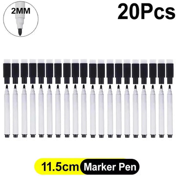 Magnetisch - Droogwis Markers - Ingebakken Viltgum - Vloeiende Inktstroom - Whiteboard Pennen - Voor Thuis Kantoor School Apsilon