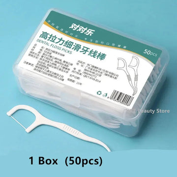 Portabele Tandfloss Serie - Eenmalig Gebruik Sticks - Hoge Spanning - Zacht Floss - Mondhygiëne - Voor Reizigers - Standaard Model Apsilon