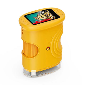 1000X Handheld Microscope for Kids 2.0" Screen Rechargeable Mini Pocket Digital Microscopes Portable Edu Gift Children Students Apsilon