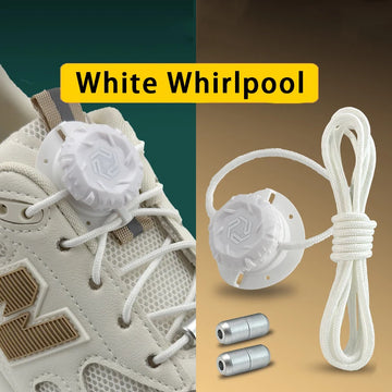 Fashion Swivel Buckle Laces Automatic Shoelace Without ties Kids Adult Sneakers No Tie Shoe laces Shoe accessories 1Pair/2Pair Apsilon
