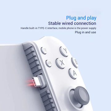 Memo S3 Uitrekbare Gamecontroller Type-C Hall Effect Joystick Voor Android iOS en Tablets Gamers Apsilon