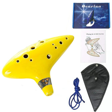 Miwayer - Ocarina - 12-Toons Alto C Systeem - Hoogwaardig Keramisch Materiaal - Muziekinstrument - Voor Muzikanten - Blauw Apsilon