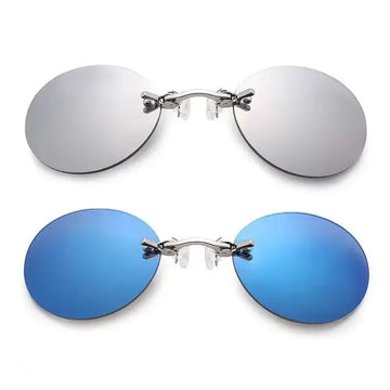 Matrix Morpheus - Zonnebril - Rond en Randloos - UV400 - Vintage - Voor Mannen - Randloze Bril Model Apsilon