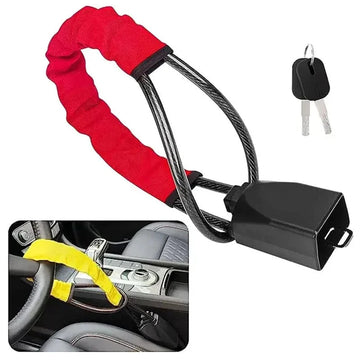 Universeel - Auto Stuurwielslot - Stevig Anti-Diefstal - Met Veiligheidsgordel Blokkering - Voor Truck SUV Van RV - Model Universeel Apsilon