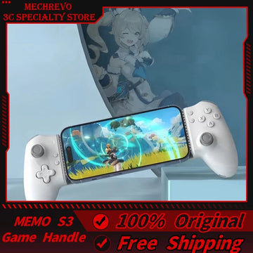 Memo S3 Uitrekbare Gamecontroller Type-C Hall Effect Joystick Voor Android iOS en Tablets Gamers Apsilon