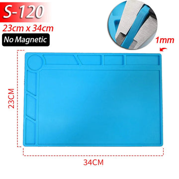 Silicone - Soldeermat - Hittebestendig 932°F - Antistatisch - Magnetisch - Soldeer - Voor Elektronica Reparateurs Apsilon