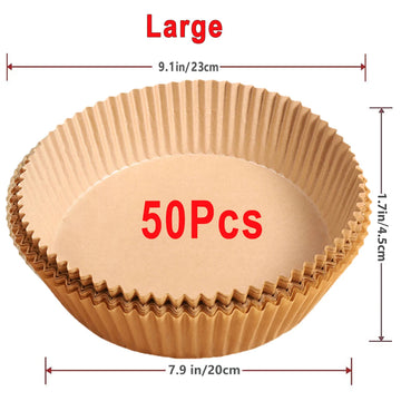 Luchtfriteuse - Bakpapier - Niet-Klevend - Wegwerp - Luchtfriteuse - Voor Thuiskoks - 50/100 Stuks Apsilon