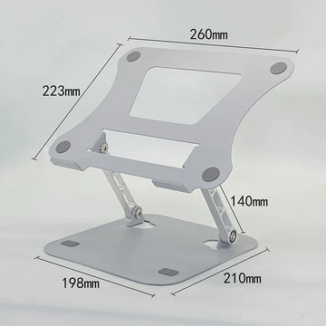 XMSJ Laptop Stand Adjustable Carbon Steel Notebook Tablet Stand Up to 17 Inch Macbook Laptop Portable Foldable Cooling Holder Apsilon