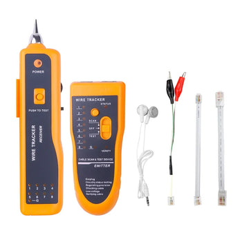 kebidumei LAN Network Cable Tester Cat5 Cat6 RJ45 UTP STP Line Finder Wire Tracker Tracer Diagnose Tone Distance Cable Tester Apsilon