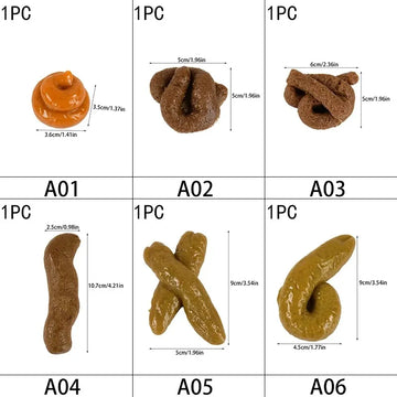 Realistic Shit Safe And Soft Plastic Fake Poop Funny Tricky Toys Pranks Gag Joke Games Party Gift Antistress Gadget Squish Toy Apsilon