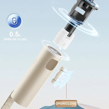 Grote Automatische Paraplu met 24 Botten, Windbestendig en Lichtgewicht, UV-Bescherming, Voor Iedereen, Model 24 Bone Apsilon