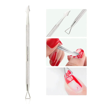 Nailpop - Nagelknipper Set - Roestvrij Staal - Cuticula Pusher - Manicure - Voor Thuisgebruik - Model NP Apsilon