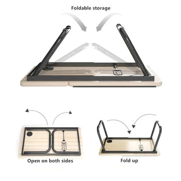 Laptop Serie - Computertafel - Met Ventilator - Opvouwbaar - Verstelbaar - Voor Bed en Bank Apsilon