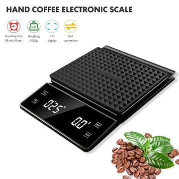 Koffie - Weegschaal - 3kg/0.1g - Met Timer - Digitale - Voor Koffieliefhebbers - Model 3kg Apsilon