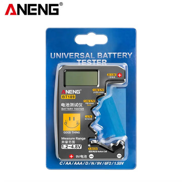 ANENG - Batterijtester - LCD Display - Universeel - Detector - Voor Huishoudelijk Gebruik - Model BT189 Apsilon