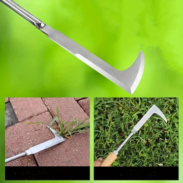 Stainless steel gap weeding tool, L-shaped multi-purpose garden hand tool, used for clearing weeds in yards, terraces, and lanes Apsilon