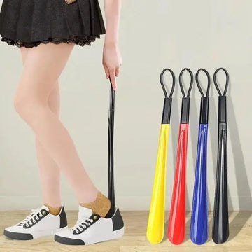 1pc Extra long flexible plastic shoe horns do not require bending durable shoe spoons for pregnant women wearing shoe assistants Apsilon