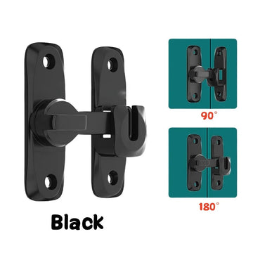 Schuifdeur - Flip Deurslot - 90/180 Graad - Zinklegering - Beveiliging - Voor Thuisgebruikers - Standaard Model Apsilon