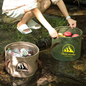 Opvouwbare Emmer - Waterproof Opvouwbaar - Draagbaar voor Kamperen - Reisaccessoire - Voor Outdoor Enthousiasten - Model 5L/10L/20L Apsilon