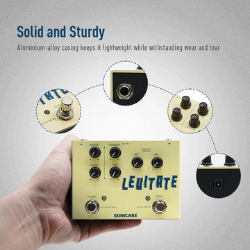 Sonicake Levitate - Effectpedaal - Digitale Delay - Reverb Effecten - Gitaar Effects - Voor Gitaristen - Model QDS-02 Apsilon