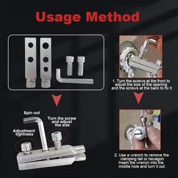 Universele Extractor Toolset voor Gebroken Pijpen Hoekklep Reparatie Loodgietersgereedschap Voor DIY Enthousiasten Model Multi Apsilon