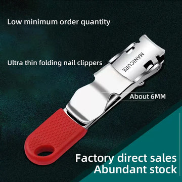 1pcs Nail Clippers Collapsible Portable Travel Fingernail Nail Scissors Cutter Stainless Steel Manicure Tools Apsilon