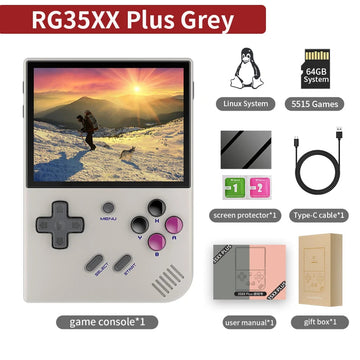 Anbernic RG35XX Plus - Retro Handheld Spelconsole - 5000+ Klassieke Spellen - Draadloze Controller - Gaming - Voor Gamers - Model RG35XX Plus Apsilon